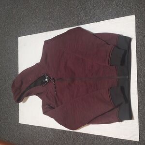 Men's Maroon Hoodie Jacket